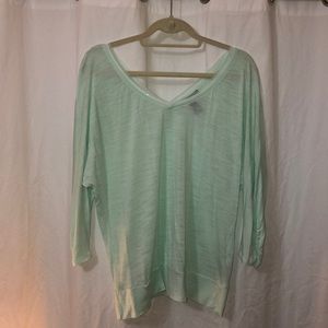 WHBM Double V 3/4 Sleeve